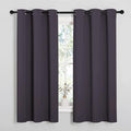 NICETOWN Greyish Purple Blackout Curtains 54 inches Length by NICETOWN