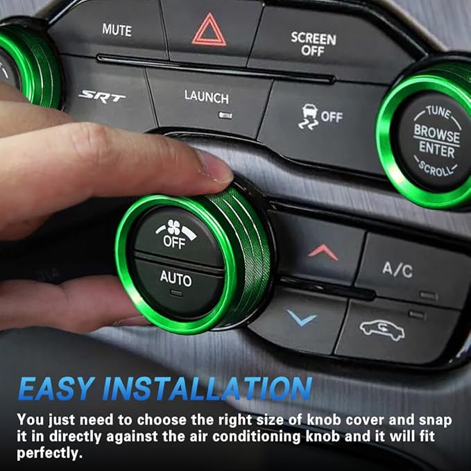 3PCS Air Conditioner Switch Button Knob Cover, Auto Accessories Climate Control - Image 5