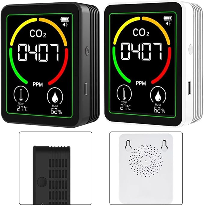 Air Quality Monitor Indoor-Portable Indoor Air Quality Meter, 3-in-1 Indoor Air - Image 9
