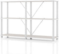 Homes: Inside + Out Apexa Modern 3-Tier Extra Wide Shelving Units, Collectibles by HOMESInsideOut