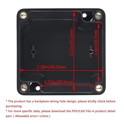 LeMotech Electrical Box ABS Plastic Project Box IP65 Waterproof Junction Box - Image 2
