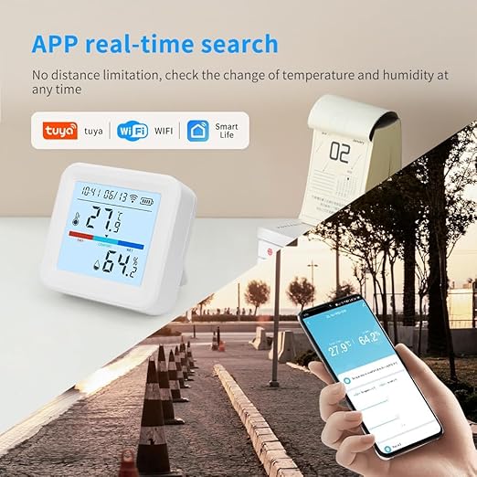Smart WiFi Thermometer and Hygrometer – Temperature & Humidity Sensor - Image 3