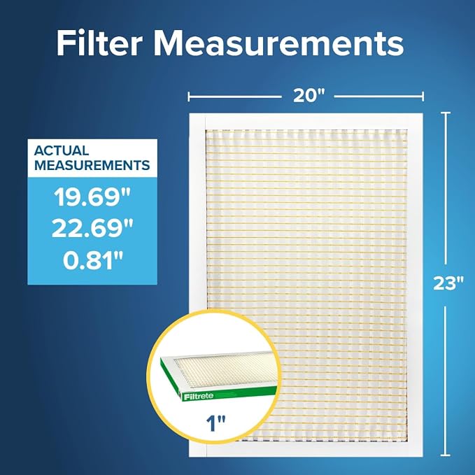 Filtrete 20x23x1 AC Furnace Air Filter, MPR 700, MERV 8, Tough on Pollen - Image 2
