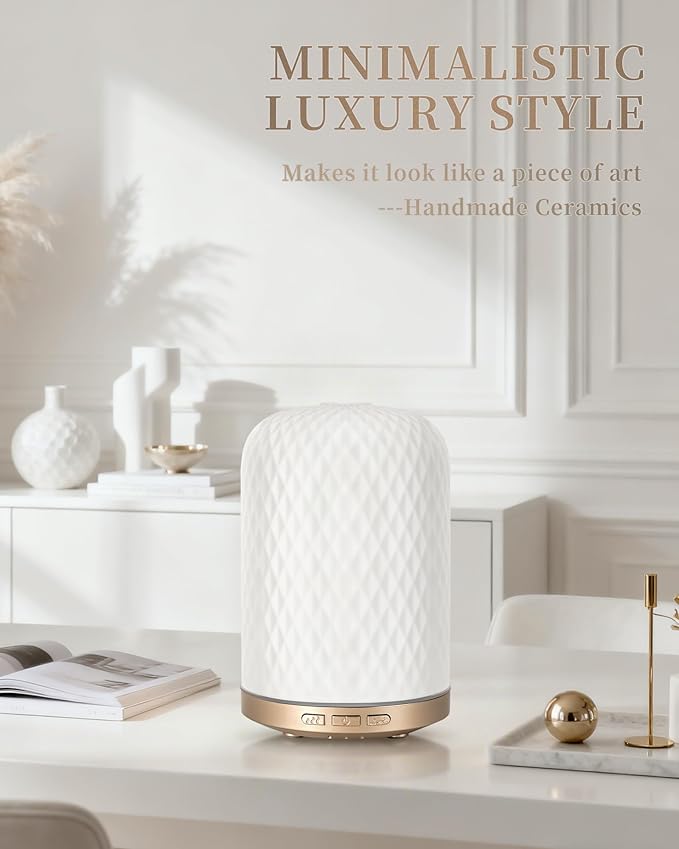 Essential Oil Diffuser, 120ML 2.4MHz Ultrasonic Aromatherapy Diffusers - Image 3