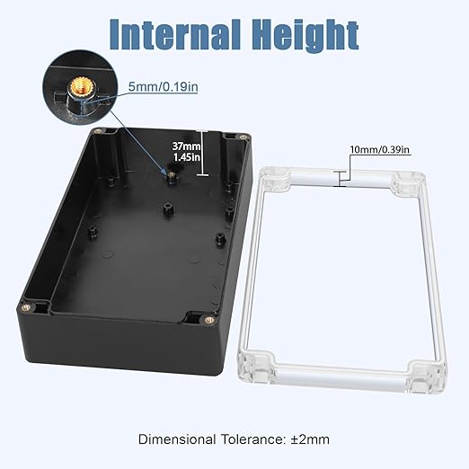 LeMotech Project Box ABS Plastic IP65 Waterproof Dustproof Electrical Junction - Image 3