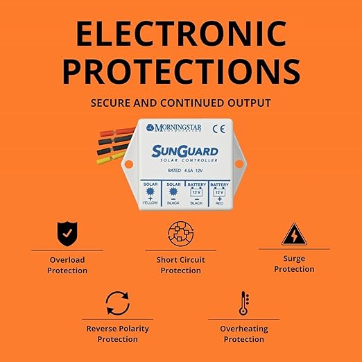 Morningstar Sunguard 4.5A PWM Solar Charge Controller - Image 4