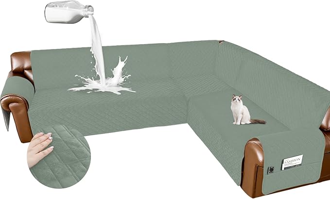 Arfntevss Waterproof Sectional Couch Covers L Shape Washable Velvet Sofa Cover by Arfntevss