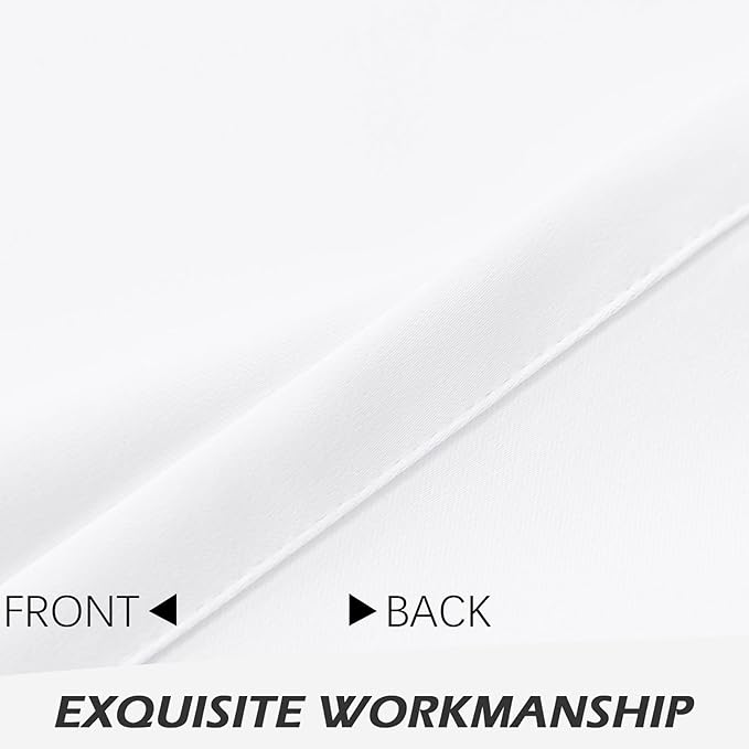 MYSKY HOME White Grommet Room Darkening Curtains - Image 6