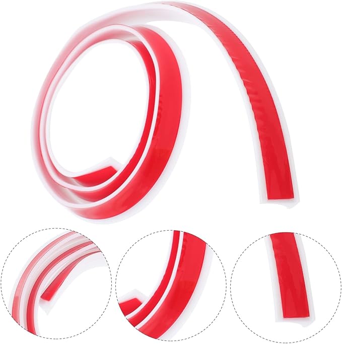 Angoily 2pcs Silicone Countertop Water Retaining Strip Self-adhesive Bathroom - Image 4