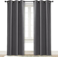 NICETOWN Gray Curtain Blackout Drape Panel 3 Pass Microfiber Noise Reducing by NICETOWN