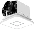 Fitop Bathroom Fan with Light，110CFM 1.0 Sones 1200lm LED Light by Fitop
