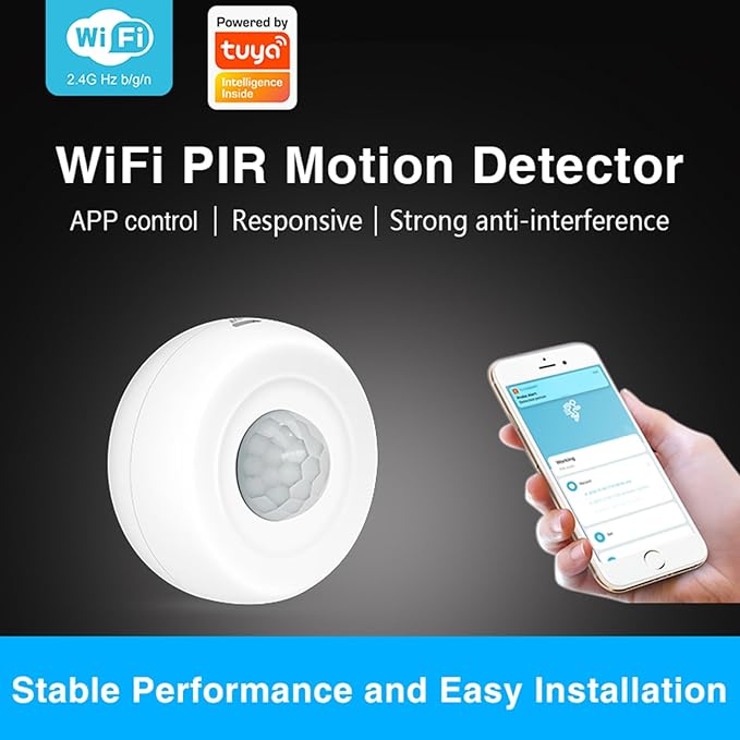 Wengart WiFi Light PIR Motion Sensor FH400A, Tuya App, 2.4GHz Combines Human - Image 2