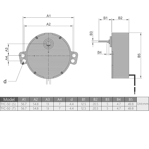 Fielect 2Pcs Synchronous Motor AC 110V 8-10RPM Turntable Motor CW/CCW Direction - Image 5