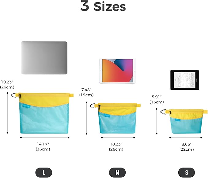 pack all Water-resistant Material Zipper Pouch, Mesh Zipper Bag - Image 6