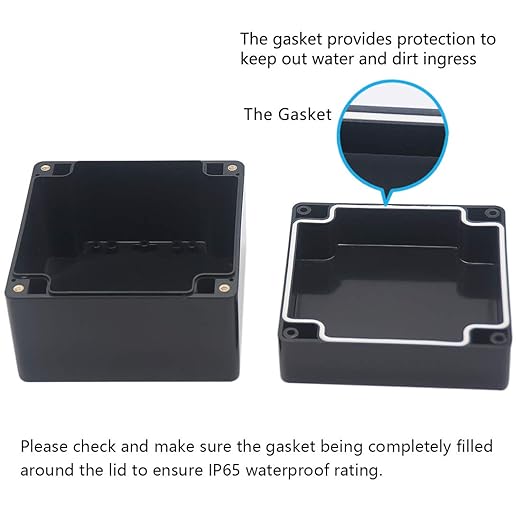Junction Box, Zulkit Project Box IP65 Waterproof Outdoor Box ABS Plastic - Image 4