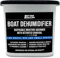 Moisture Absorber with Activated Charcoal Dehumidifier Bucket, Unscented Odor by BetterBoat