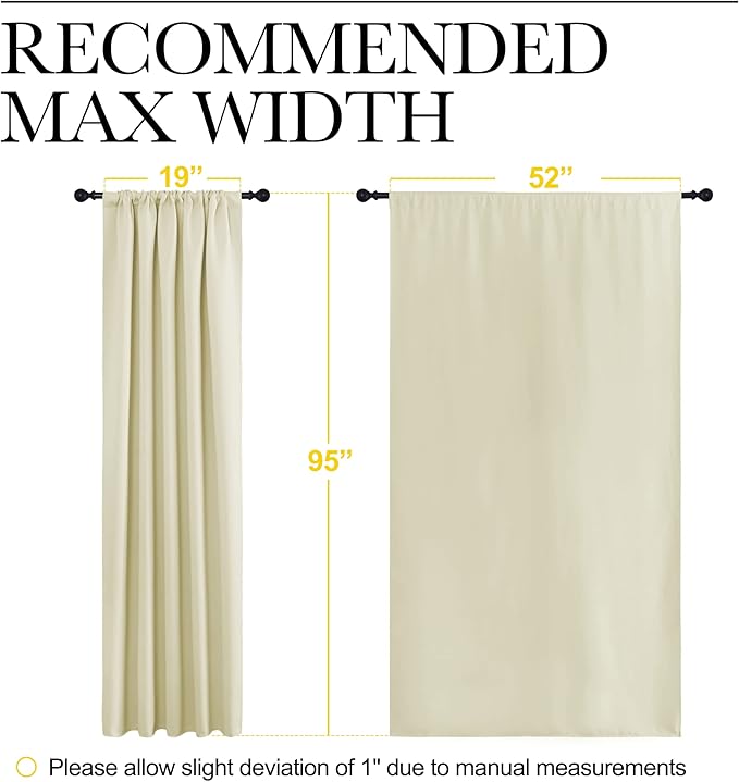 NICETOWN Room Darkening Curtains - Image 7