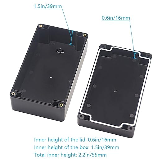 Junction Box, Zulkit Project Box IP65 Waterproof Outdoor Box ABS Plastic - Image 6