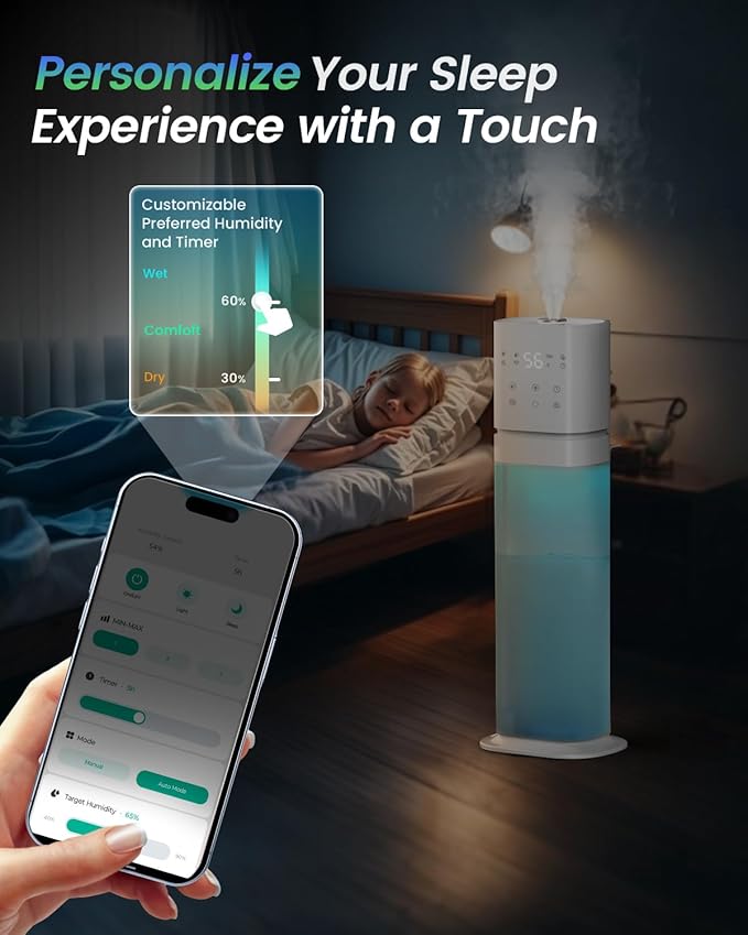 Smart Humidifier Large Room, 2.1Gal/8L Humidifiers - Image 5