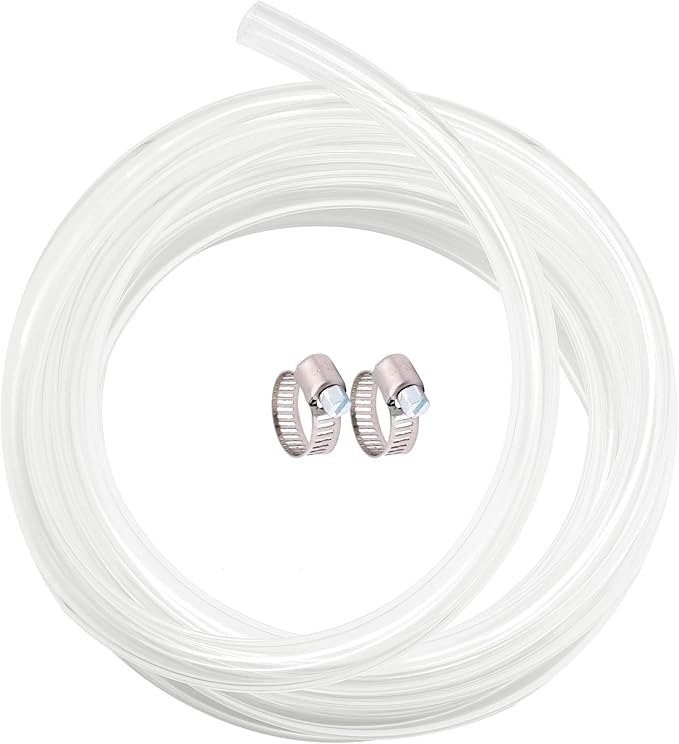 Clear Vinyl Tubing 5/16" ID × 7/16" OD -10 Ft 60PSI, Flexible Plastic Tubing by ProfessionalBrand