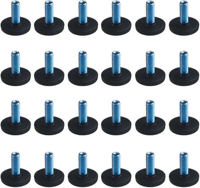 TOVOT 24PCS M8×1.25mm Furniture Leveling Feet Table Feet Screw on Adjustable by TOVOT