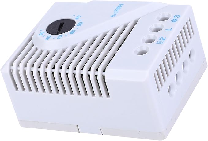 2PCS Mechanical Humidity Controller 35mm DIN Rail Hygrostat Fan Heater - Image 2