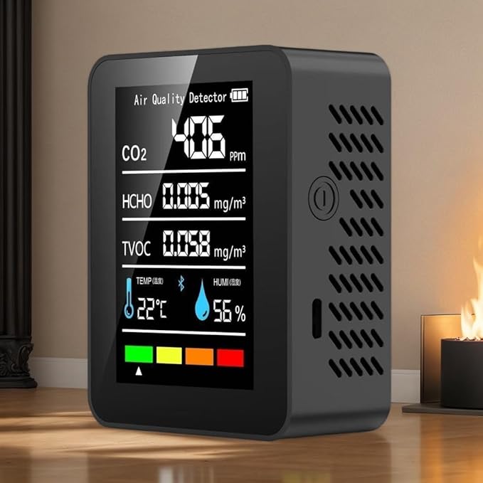 5 in 1 Air Quality Monitor CO2 Meter Carbon Dioxide Detector CO2 CO TVOC HCHO - Image 3