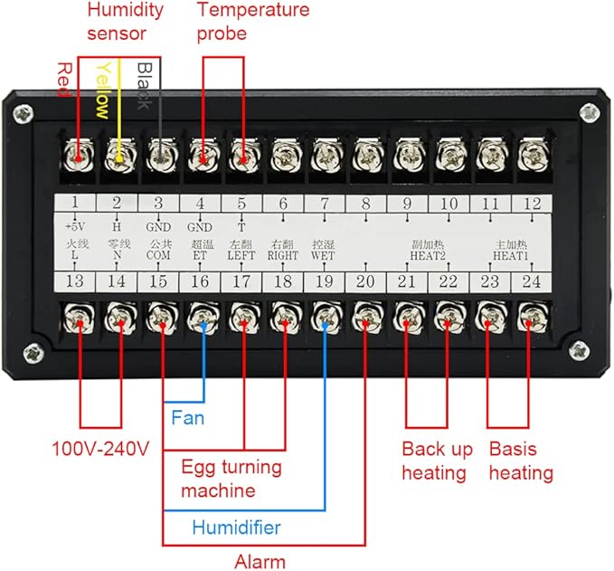 Professional Incubator Controller Digital Egg Incubator Temperature Humidity - Image 4