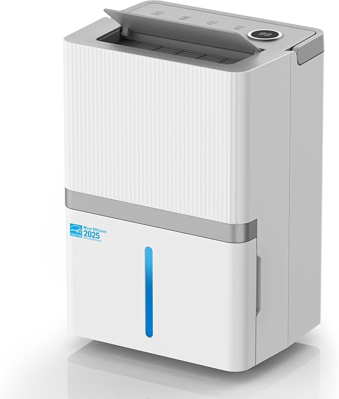 5000 Sq.Ft Dehumidifier for Basement and Home, 75 Pints Most Efficient Energy by Dehumidifiers