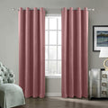 ChadMade Blackout Lined Premium Velvet Curtain Coral 50Wx120L Inch, Eyelet by ChadMade