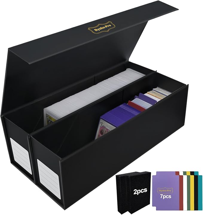Trading Card Storage Box with Magnetic Closure by RyshePro