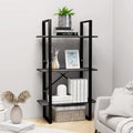 Grey Metal Medium Storage Shelf 11.8 x 23.6 x 41.3 in 3 Tier Rectangular by Unknown