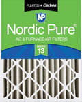 Nordic Pure 20x25x4 Pleated Air Filters MERV 13 Plus Carbon 1 Pack by NordicPure