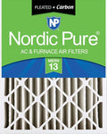 Nordic Pure 20x24x4 Pleated Pleated MERV 13 Plus Carbon Air Filter 1 Pack | by NordicPure