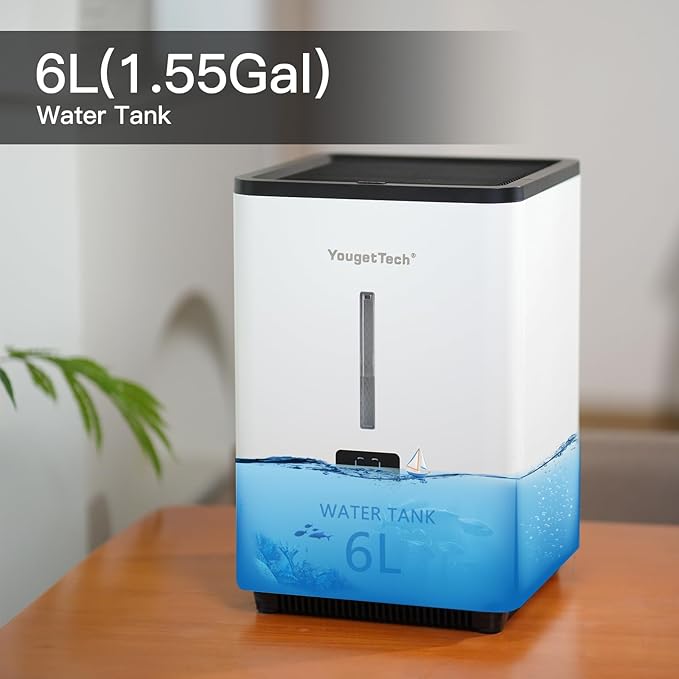 Evaporative Humidifiers for Bedroom Large Room|1.55Gallons|20W evaporative cool - Image 5