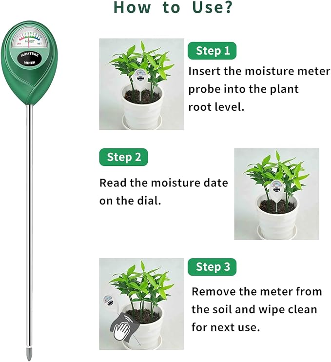 Soil Moisture Meter, 2 Pack Long Probe Soil Moisture Monitor - Image 5