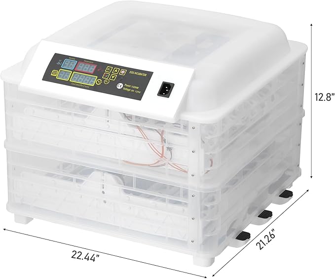 96 Egg Incubator, Efficient Incubator Hatching Eggs, - Image 4