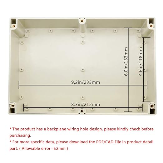 LeMotech Waterproof Dustproof IP65 ABS Plastic Junction Box Universal Electric - Image 5