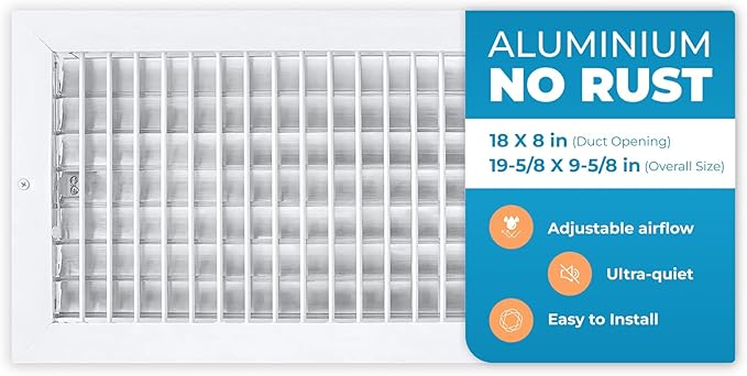 Aluminum 18 x 8 Inch Air Vent Covers by Air360
