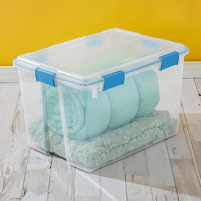 Sterilite 80 Qt Gasket Box, Stackable Storage Bin - Image 9