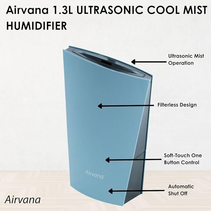 Airvana 1.3L Ultrasonic Cool Mist Humidifier - Image 3