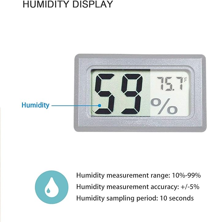4-Pack Mini Digital Temperature Humidity Meters Gauge Indoor Thermometer - Image 4