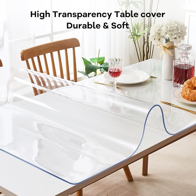 Rectangle14x32 " Clear PVC Table Cover Protector - Image 9