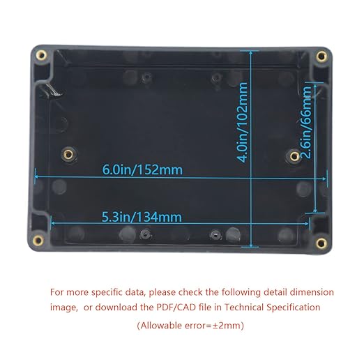 Junction Box, Zulkit Project Box IP65 Waterproof Outdoor Box ABS Plastic - Image 5