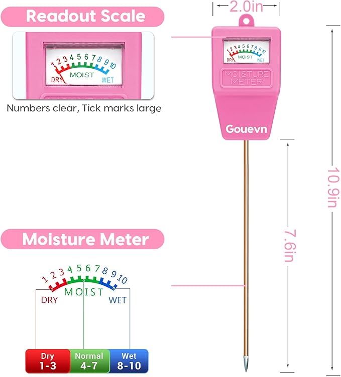 Soil Moisture Meter, Soil Tester Plant Moisture Meter - Image 6