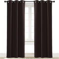 NICETOWN Curtain Blackout Drape Panel, Single Panel, 34 x 84 inch, Toffee Brown by NICETOWN