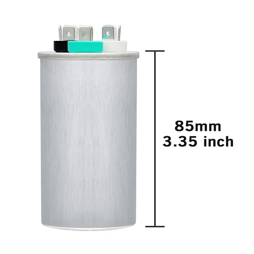 VEXUNGA 35/3 uF 35+3 MFD 370VAC or 440VAC Dual Run Start Round A/C Capacitor - Image 2