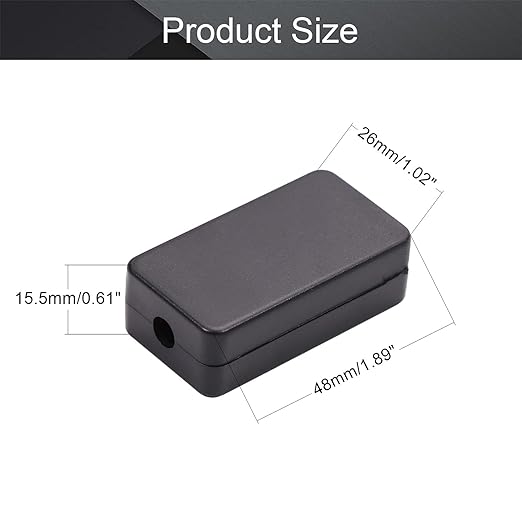 Fielect 10Pcs Dustproof Electronic Junction Box Plastic Enclosure Project Box - Image 2