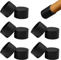 10 Pcs 1-1/2" Round Chair Leg Tips Caps, Silicone Rubber Furniture Leg Floor by BOPOREAE