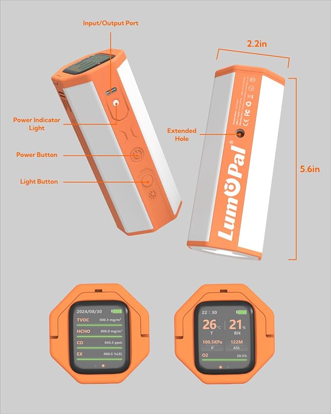 Portable Air Monitor, Lumopal Air Sensor - Image 7